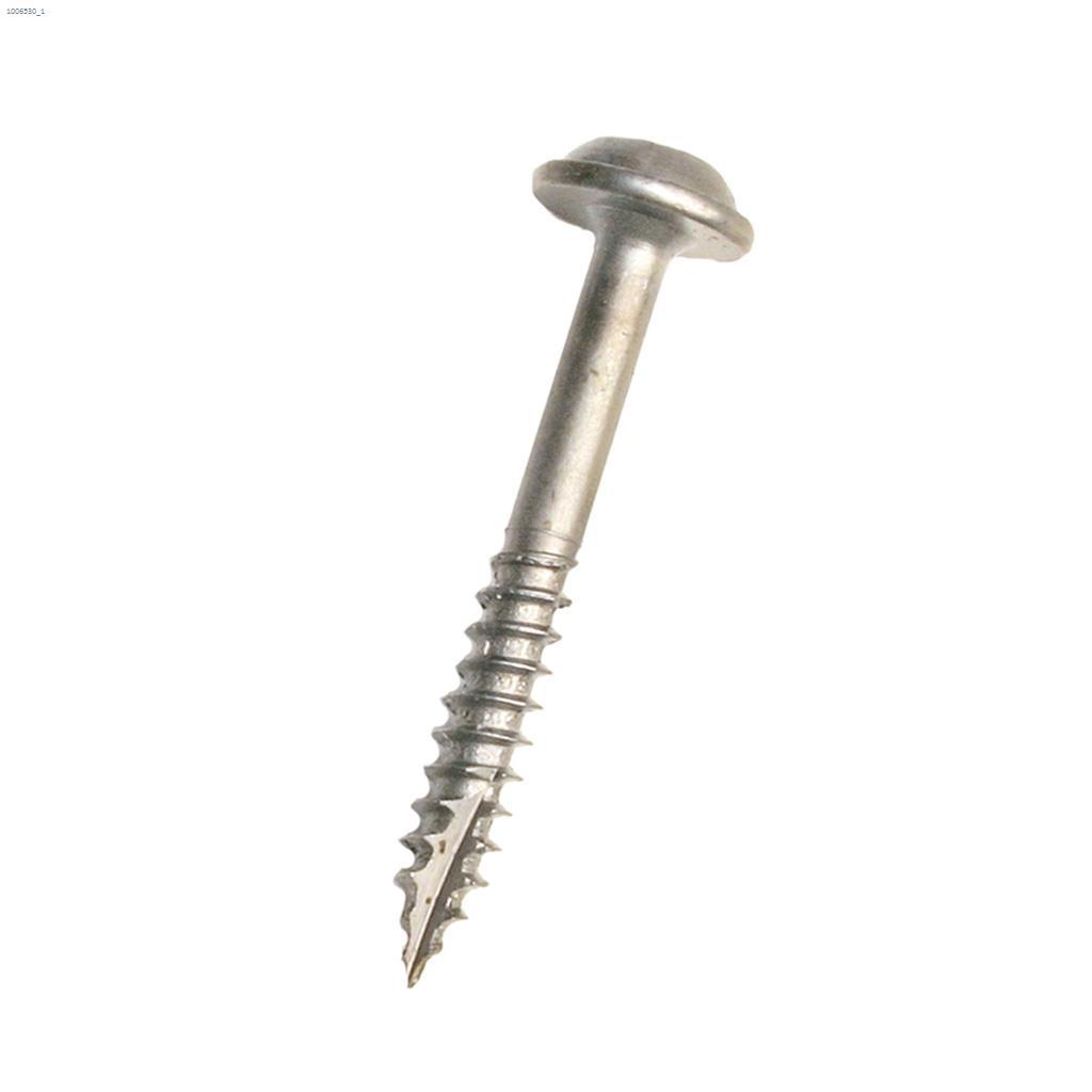 #7 x 1-1/4" Zinc Maxi-Loc Washer Head Pocket Screw-100/Pack