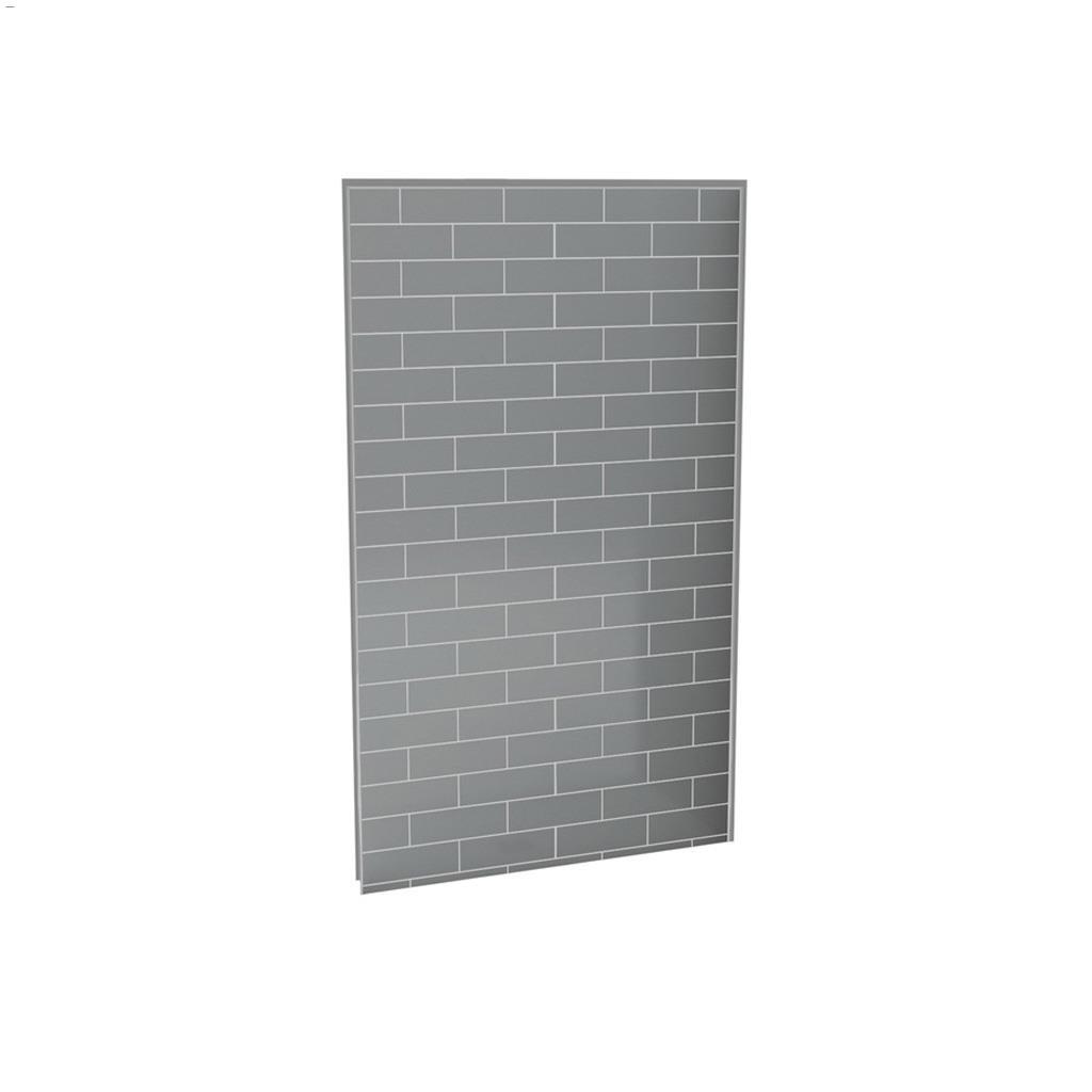 48" x 1-1/8" x 80" Metro Ash Grey Utile Back Wall Panel