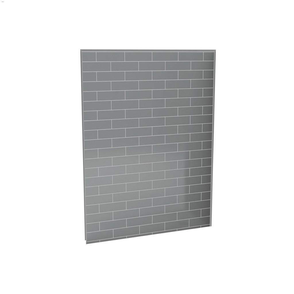 60" x 1-1/8" x 80" Metro Ash Grey Utile Back Wall Panel