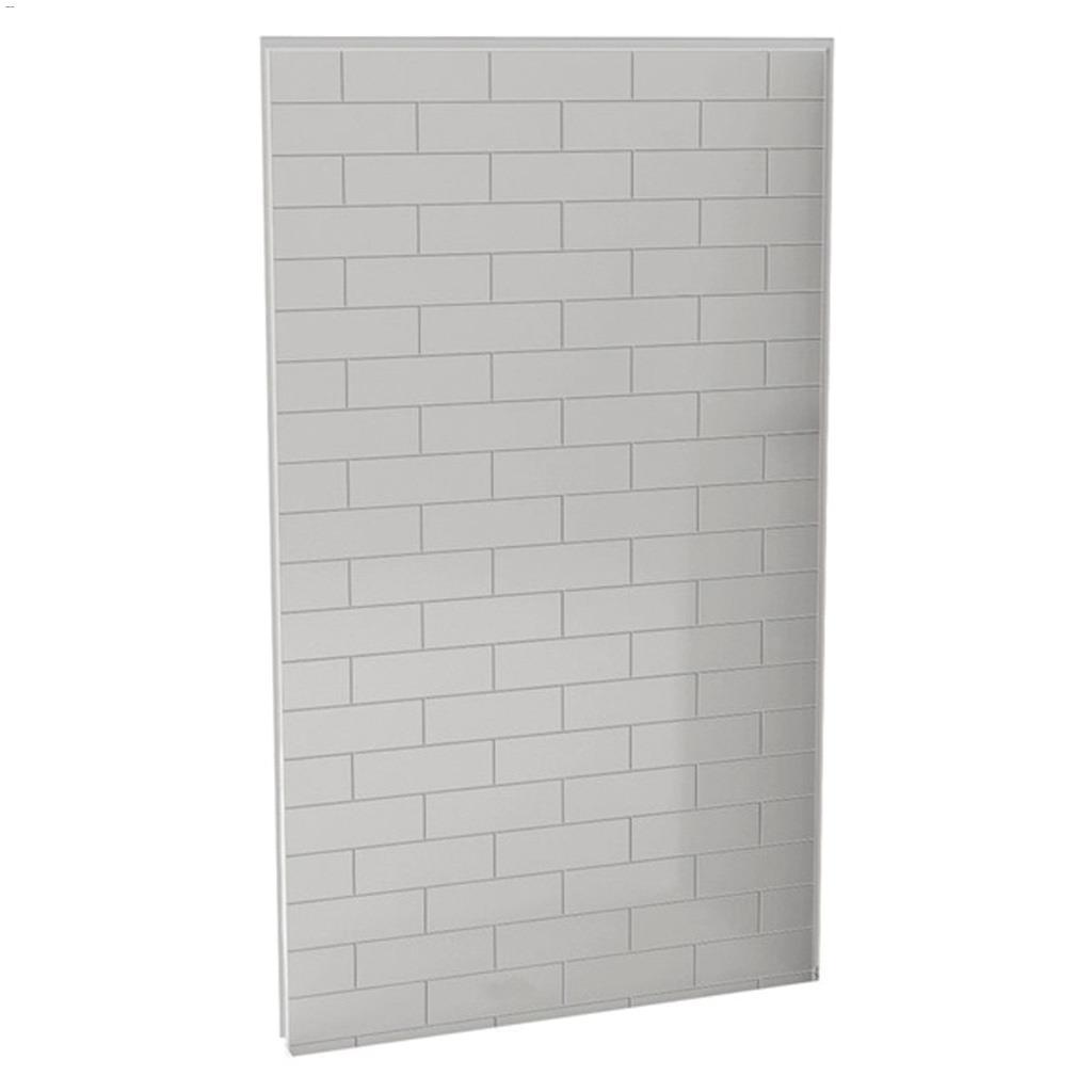 48" x 1-1/8" x 80-7/8" Panneau mural arrière doux gris Utile