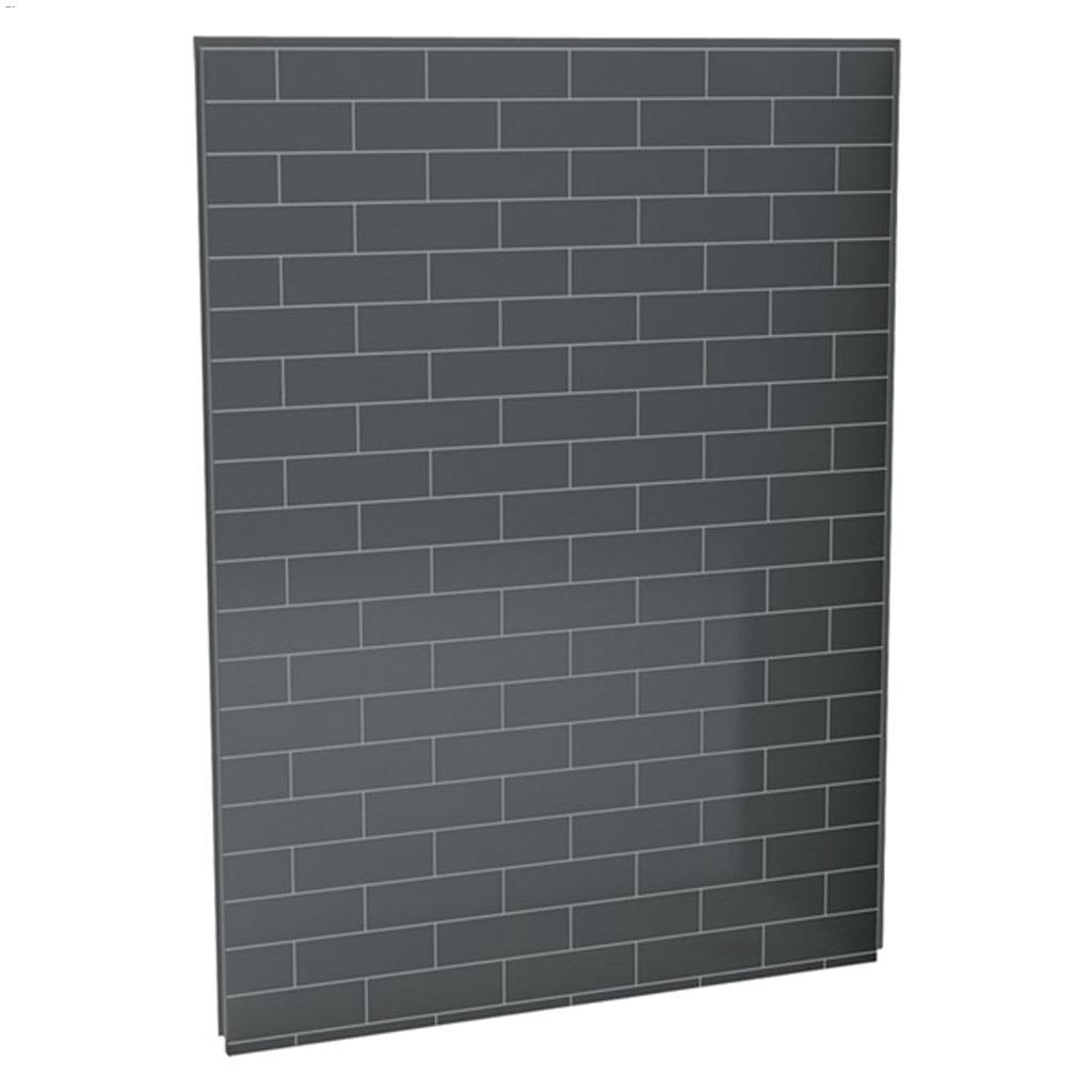 60" x 1-1/8" x 80-7/8" Thunder Gray Utile Back Wall Panel