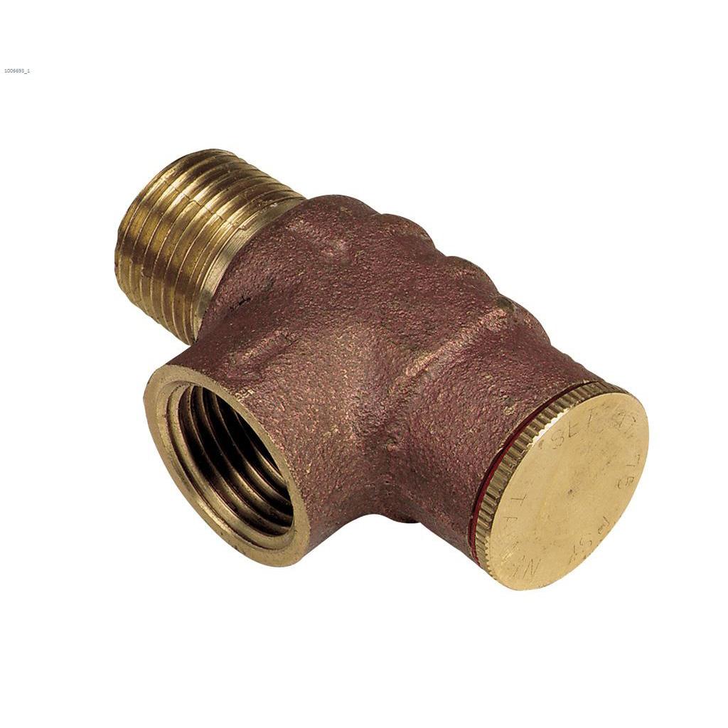 1/2" & 3/4" NPT Brass Pressure Relief Valve