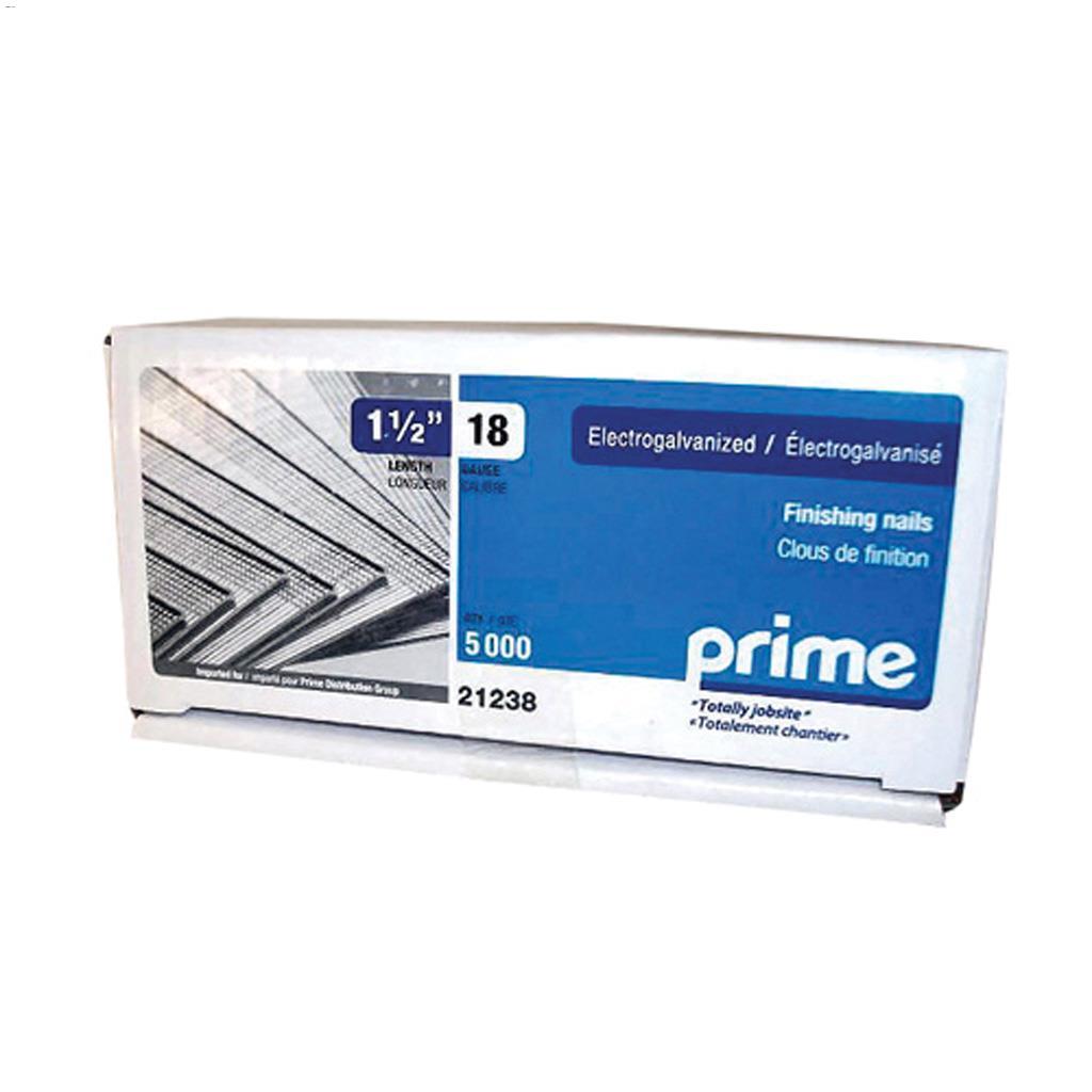 1-1/2" 18 Gauge Galvanized Brad Nail -5000/Box