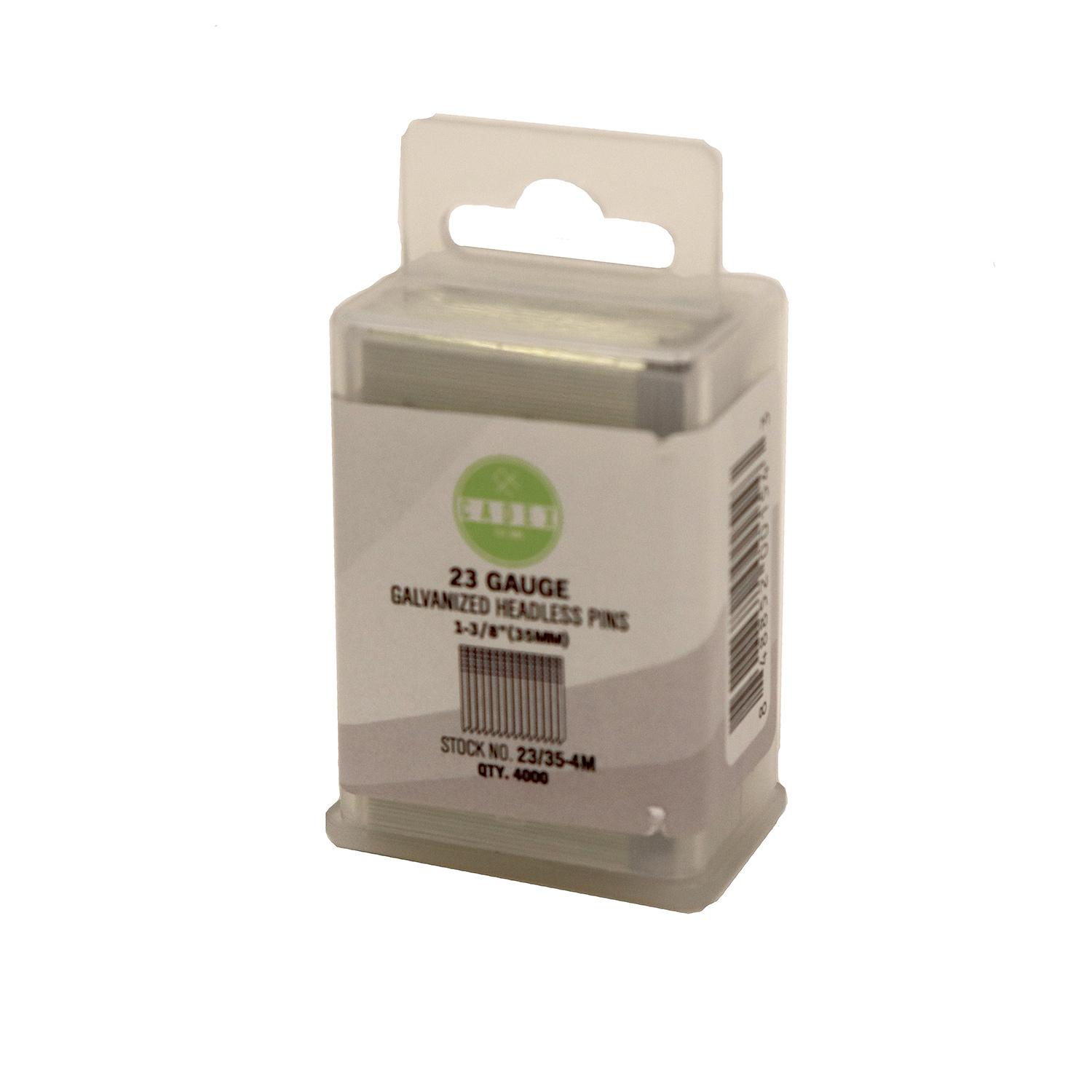 1-3/8" 23 Gauge Galvanized Headless Pin-4000/Pack