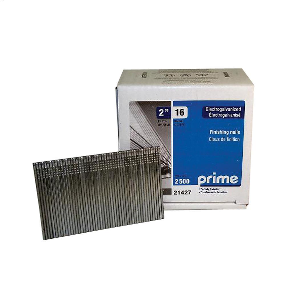2" 16 Gauge Galvanized Finishing Nail -2500/Box