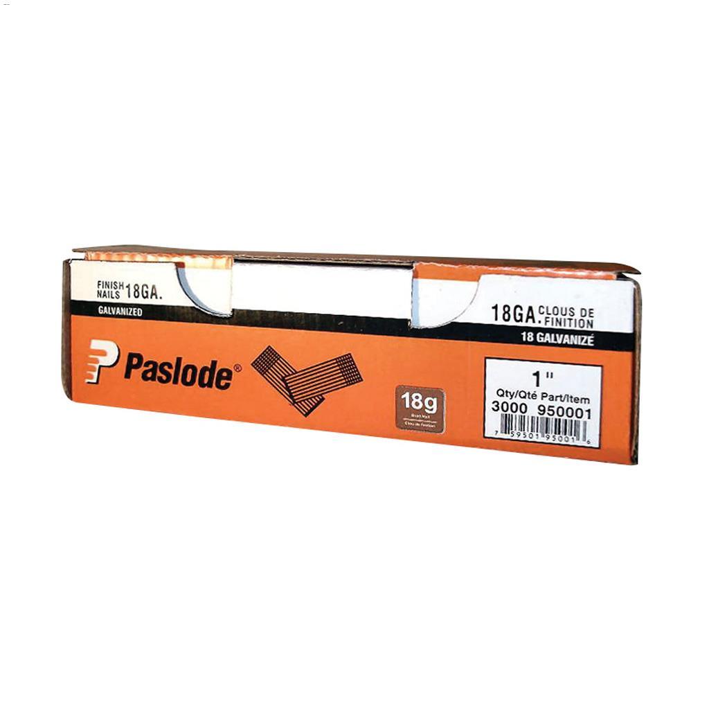 Clous de finition Paslode® 1"  de calibre 18  - 3000/boîte