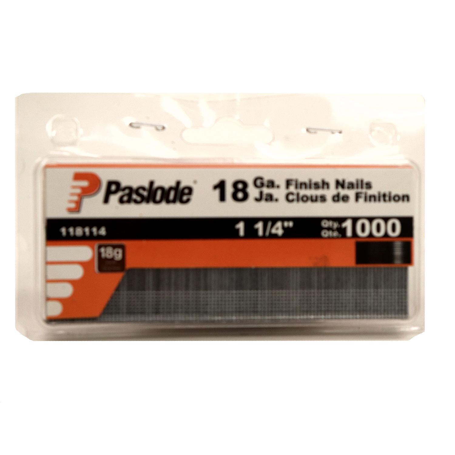 Clou tête perdue galvanisé Paslode 1-1/4" calibre 18-1000/bt