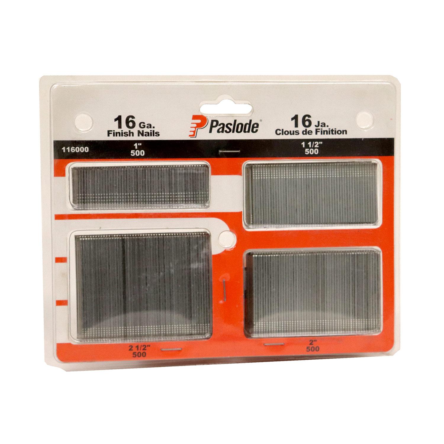 Clous de finition Paslode® calibre 16-4 boites x 500/bte