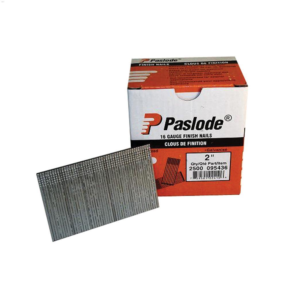 Clous de finition galvanisés Paslode® 2" calibre 16-2500/pqt