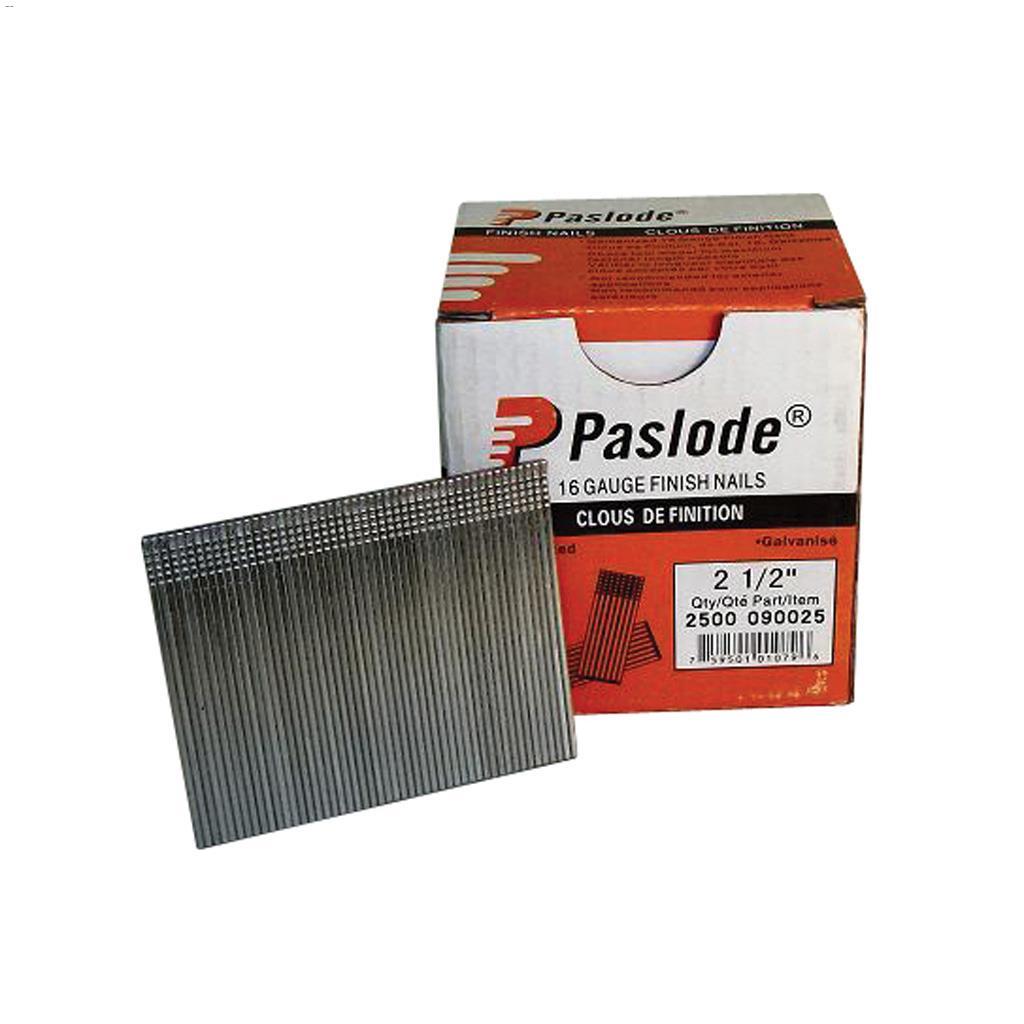 Clous de finition EG Paslode® 2-1/2" calibre 16  - 2500/pqt