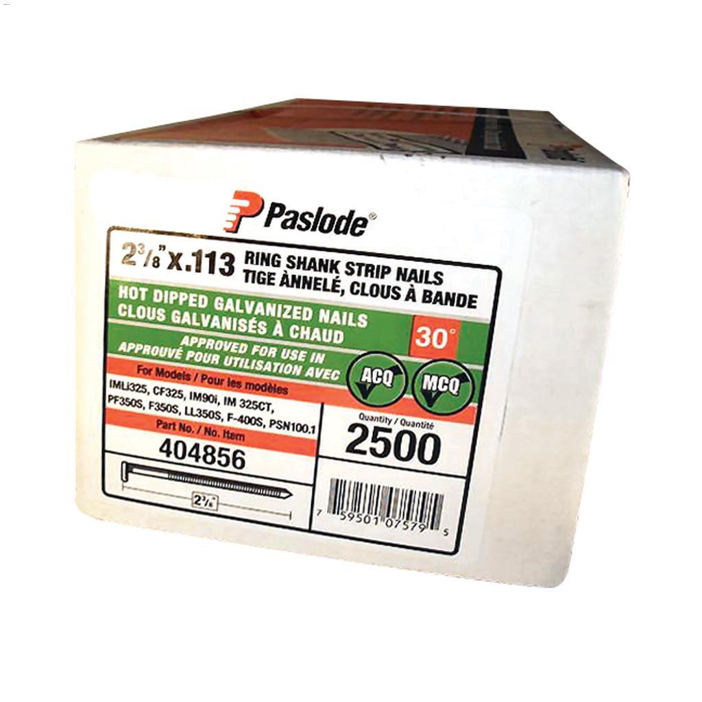 Clous à charpente annelés Paslode® 2-3/8" Prostrip -2500/bte