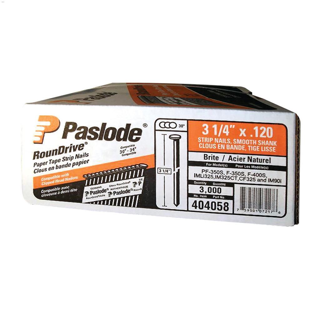 Clous à charpente Paslode® 3-1/4" Prostrip - 3000/boîte