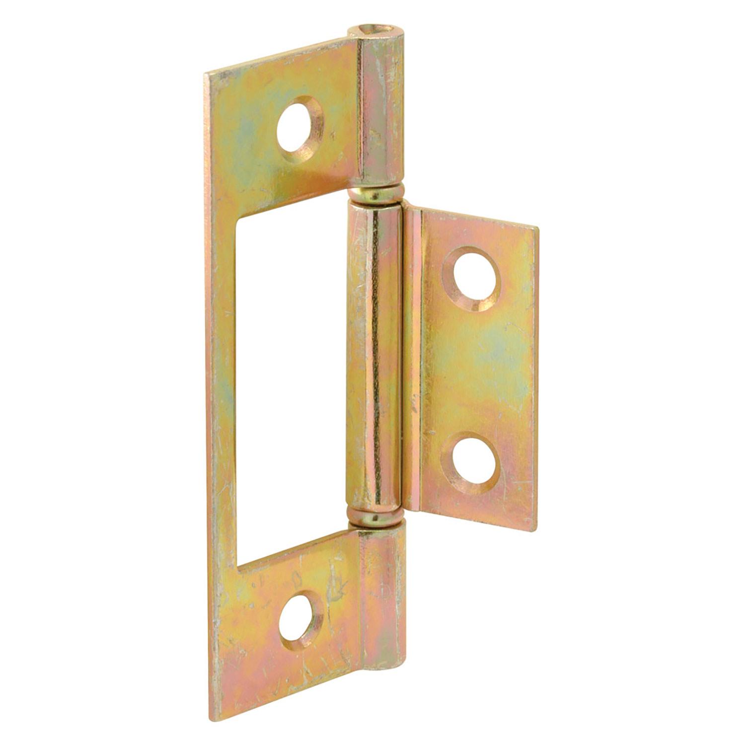 3" x 1" Charnière sans mortaise, acier/laiton, porte pliante