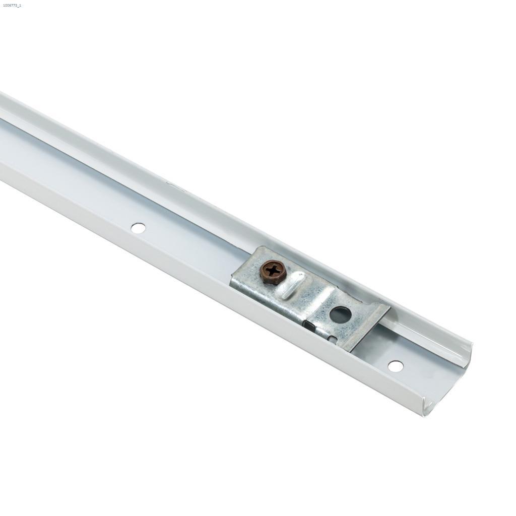 59-3/4" White Steel Bi-Fold Door Mechanism Track