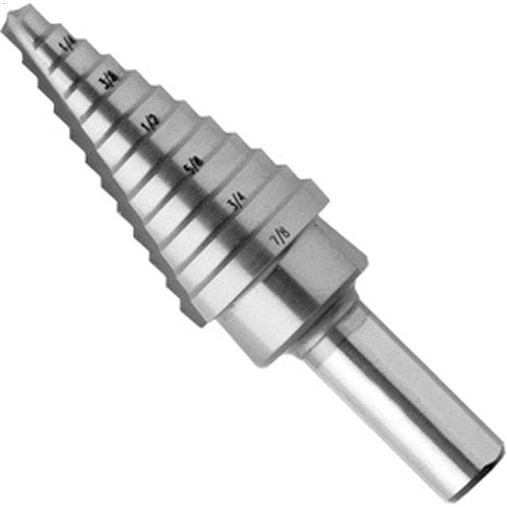 3/16 - 7/8" x 3" High Speed Steel Step Drill Bit