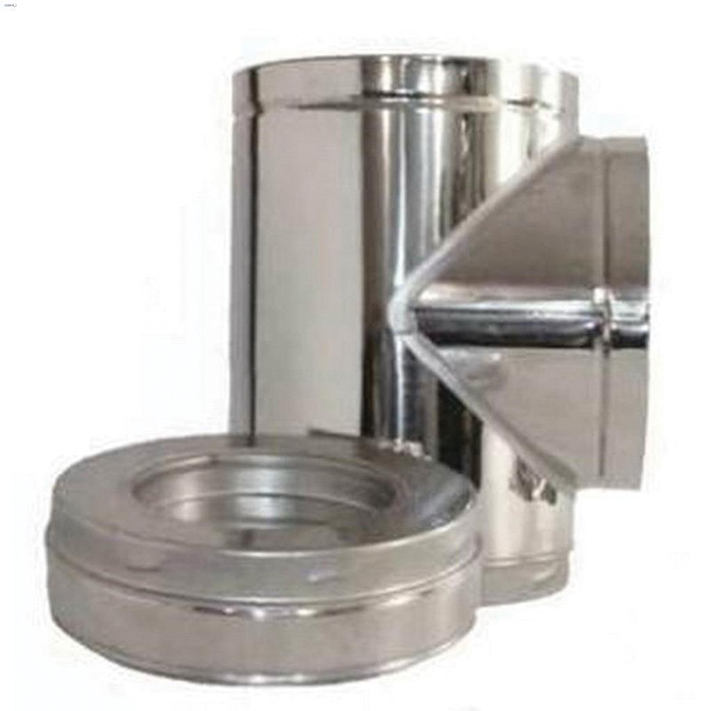6" Chimney Tee with Insulated Tee Plug
