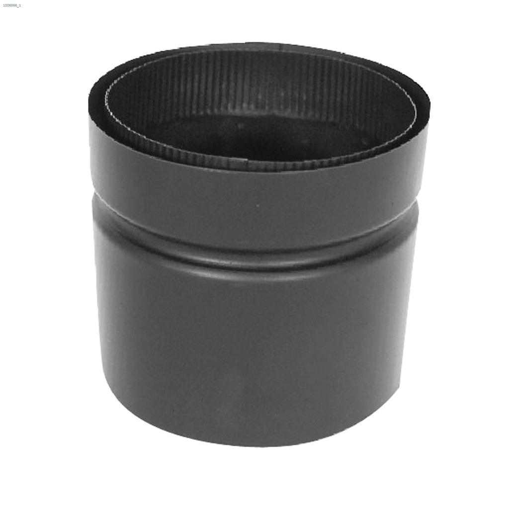 6" Black Double Wall Universal Chimney Adapter