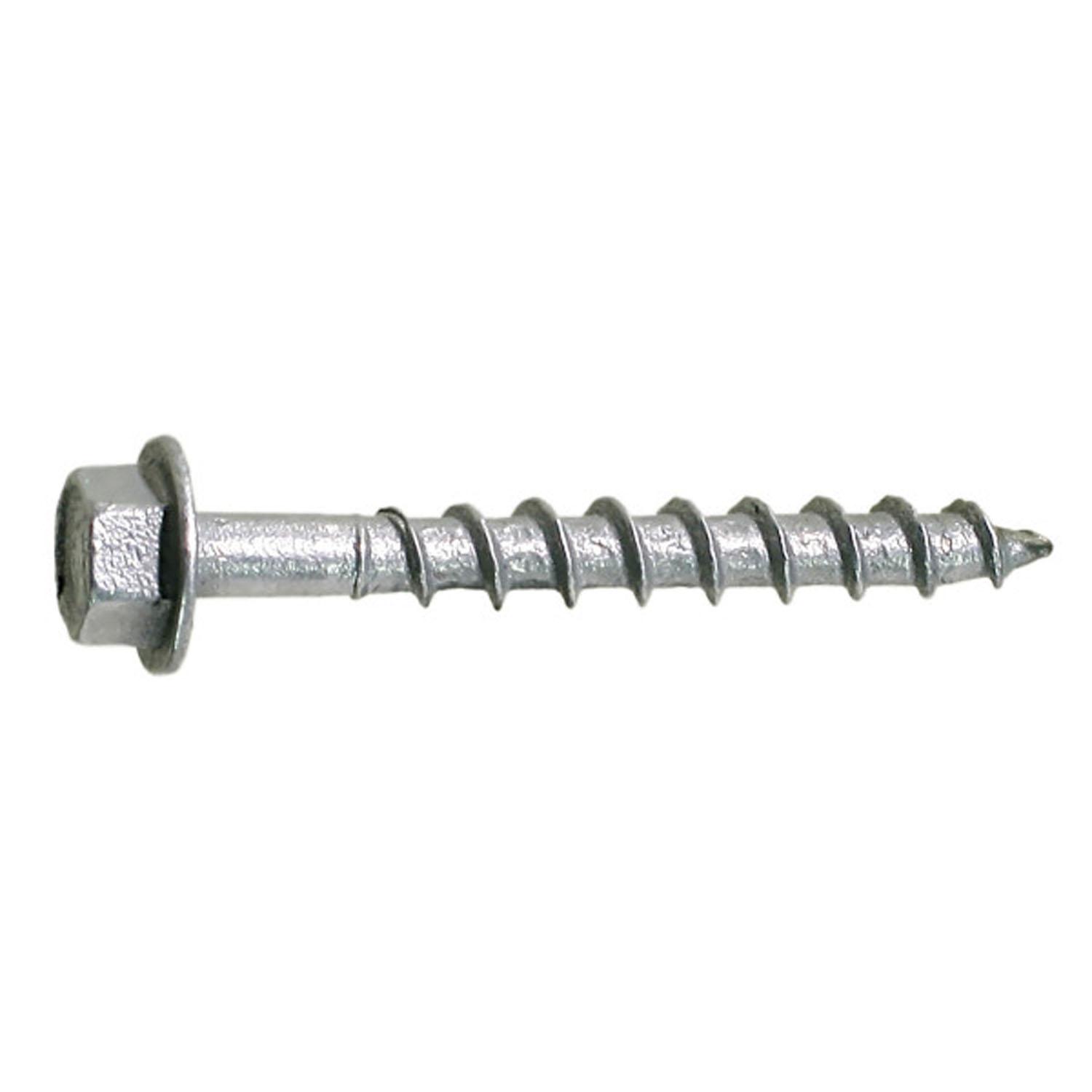 #9 x 1-1/2" Galvanized Hex Head Connector Screw-100/Pack