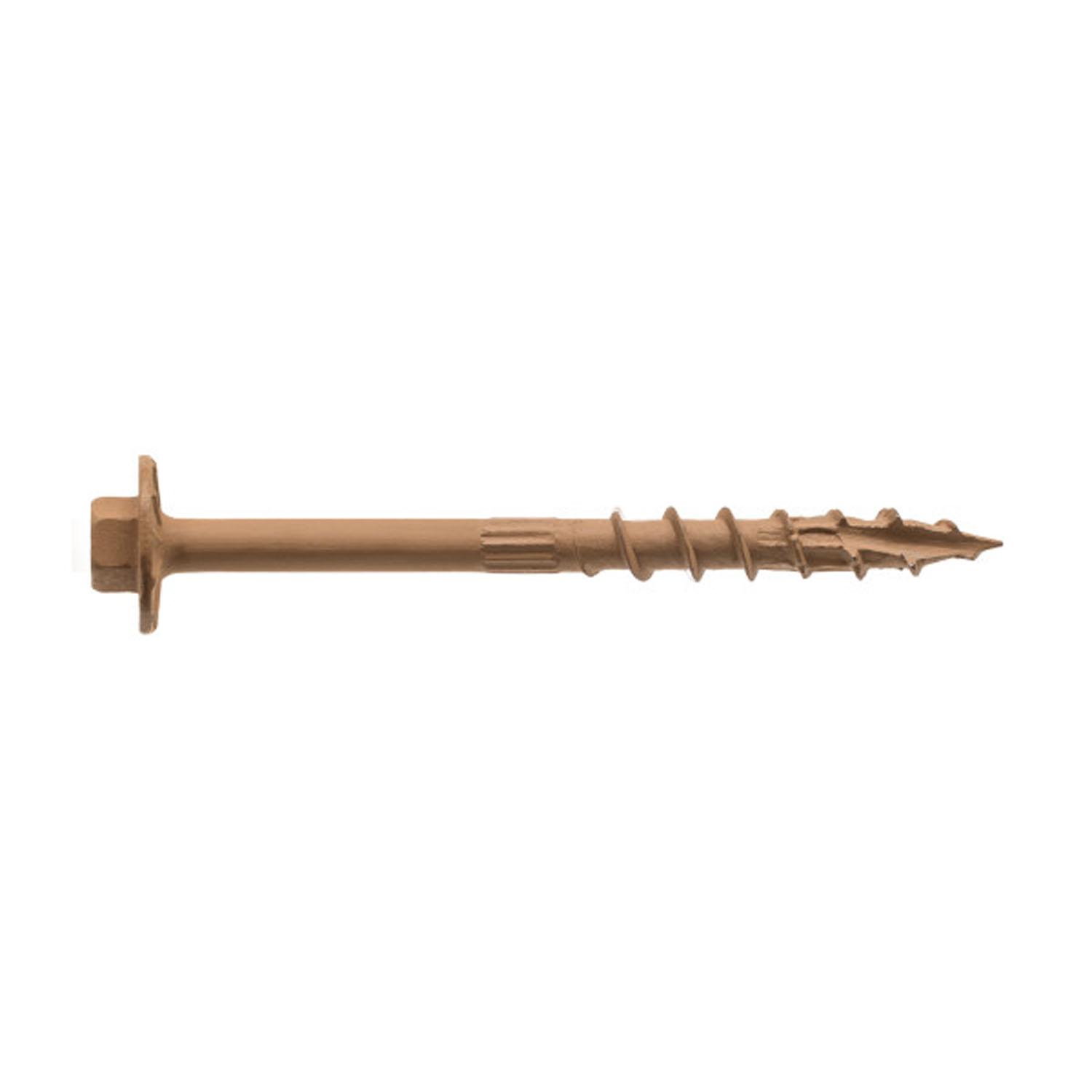 3" Double-Barrier Coat Hex Washer Head Timber Screw-12/Pack