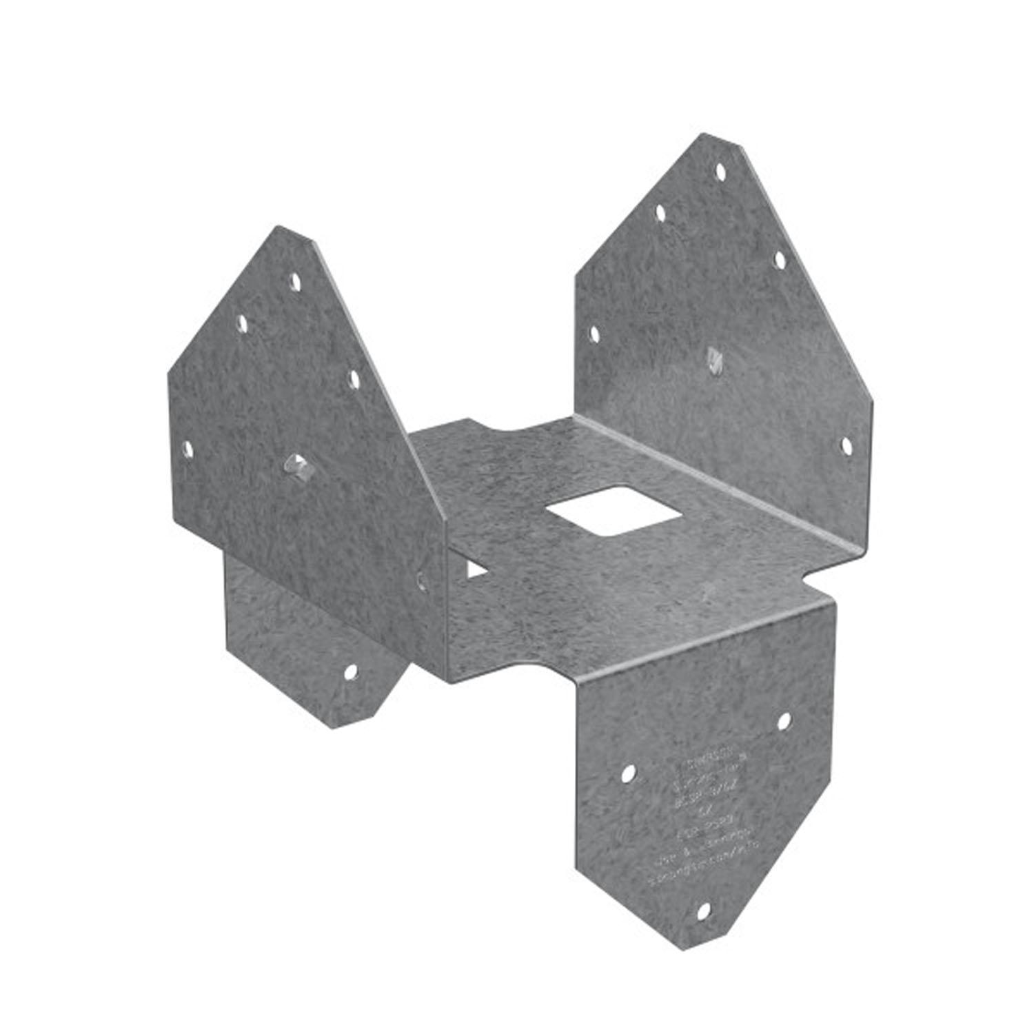 Z-max 4"x2" g90 Extrémité/base poteau double acier zingué-20