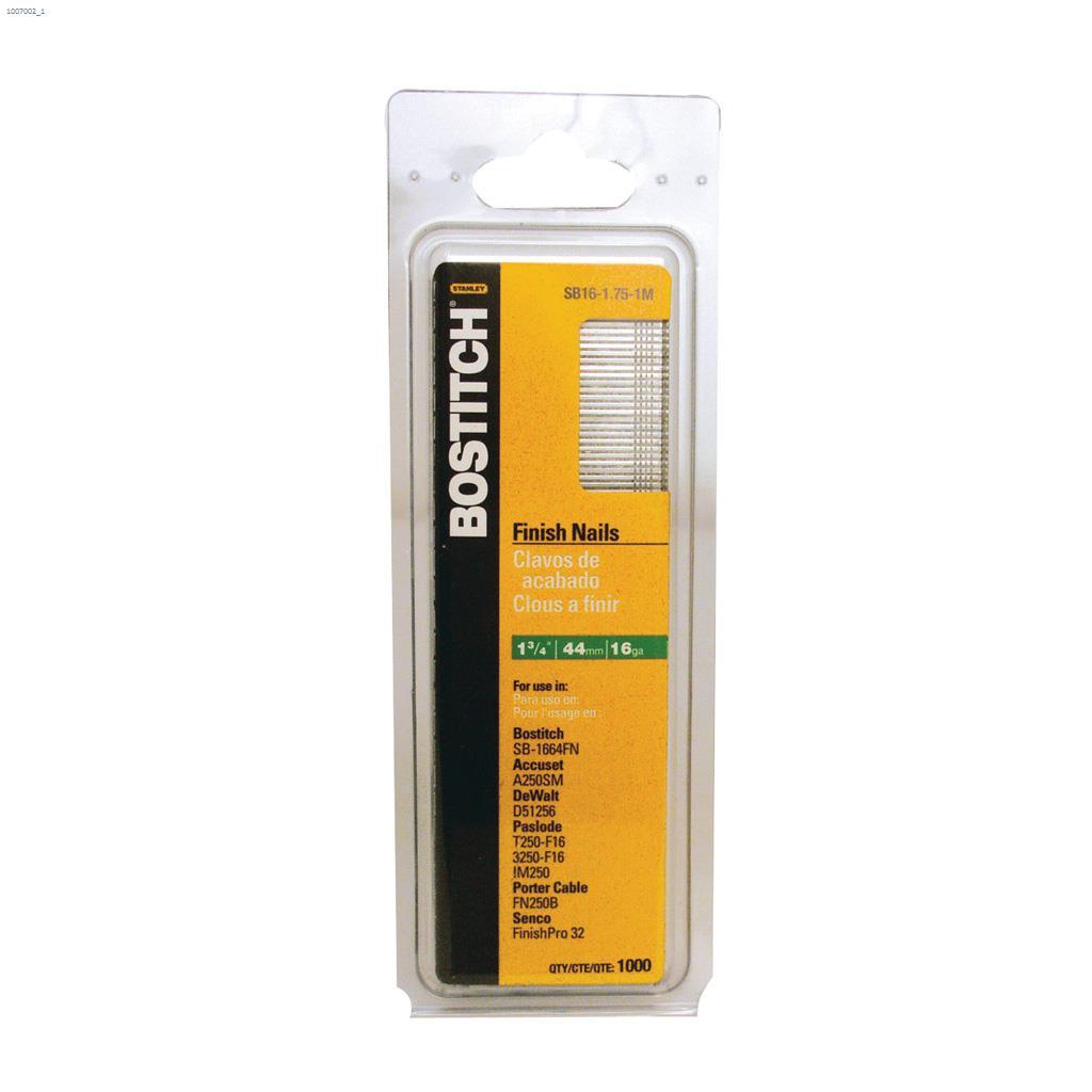 1-3/4" 16 Gauge Straight Finishing Nail -1000/Pack