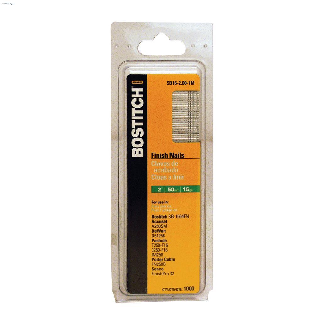 2" 16 Gauge Straight Finishing Nail -2500/Pack