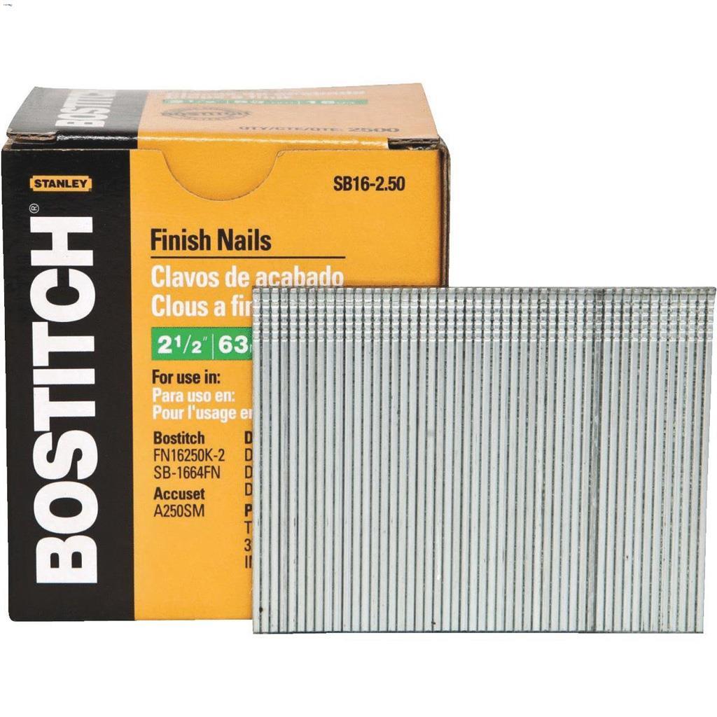 2-1/2" 16 Gauge Straight Finishing Nail -2500/Pack