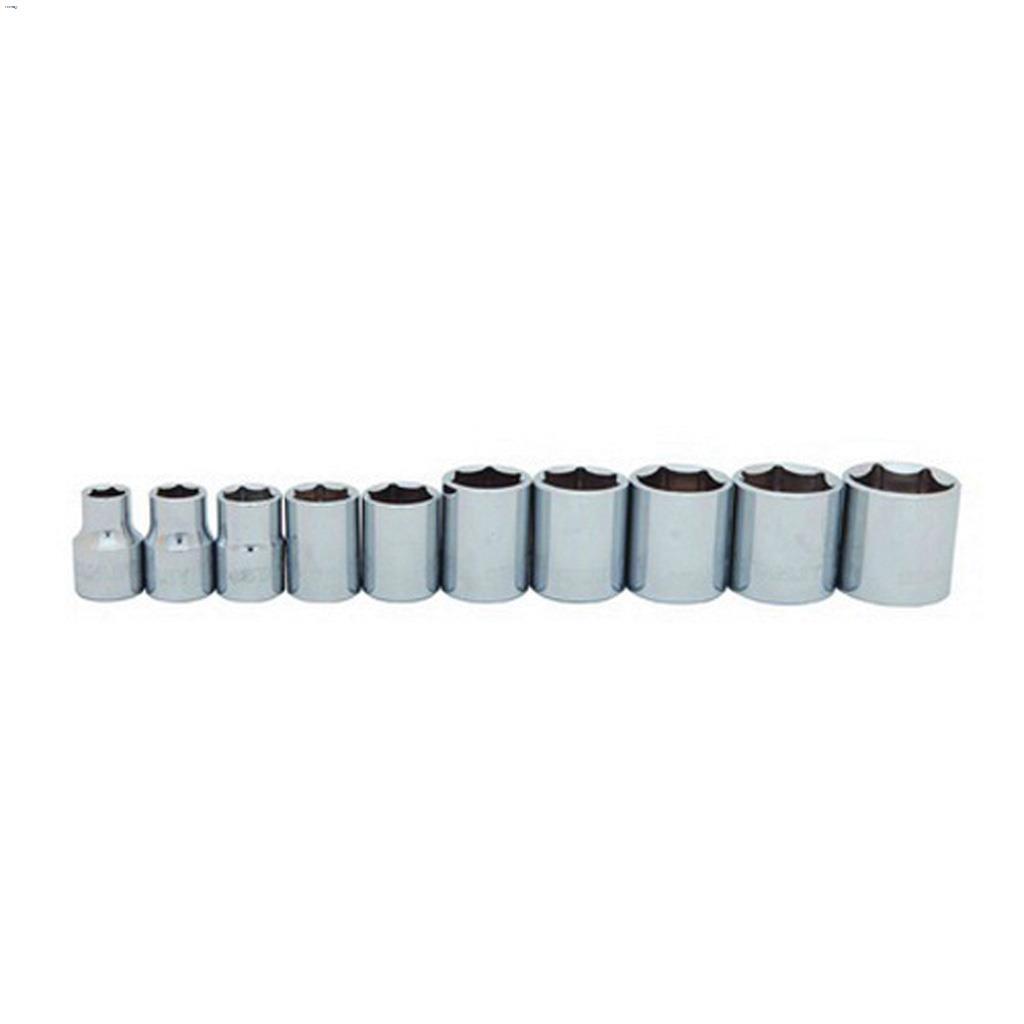 3/8" Drive Full Polish 10 Piece Standard Socket Set