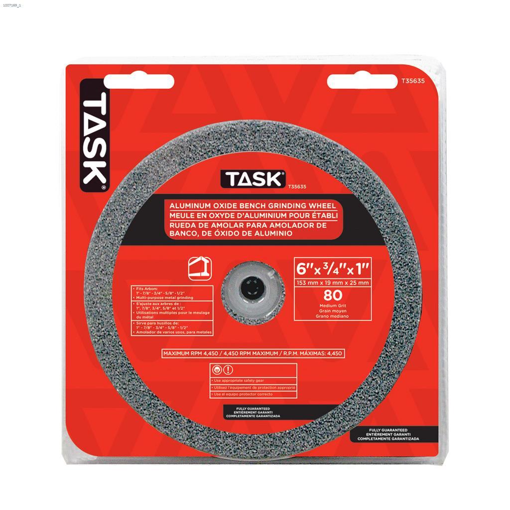 6" x 3/4" 80 Grit Medium Grinding Wheel
