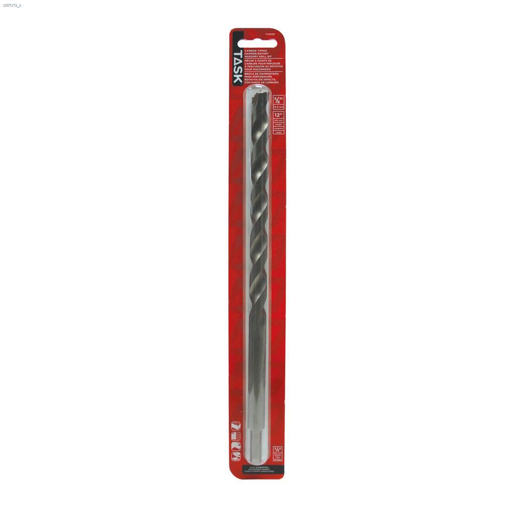 5/8" x 12" Carbide Rotary Masonry Drill Bit