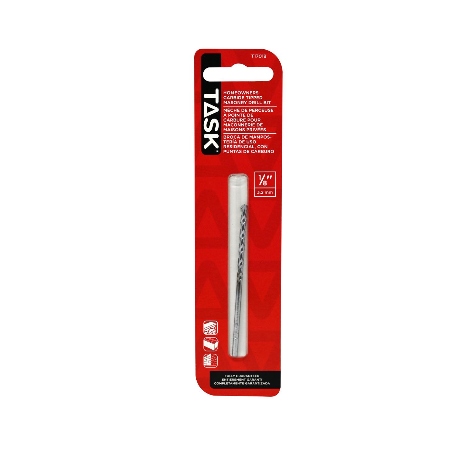 1/8" Carbide Rotary Masonry Drill Bit