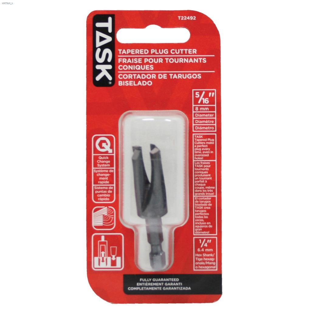 5/16" Hardened Carbon Steel Tapered Plug Cutter