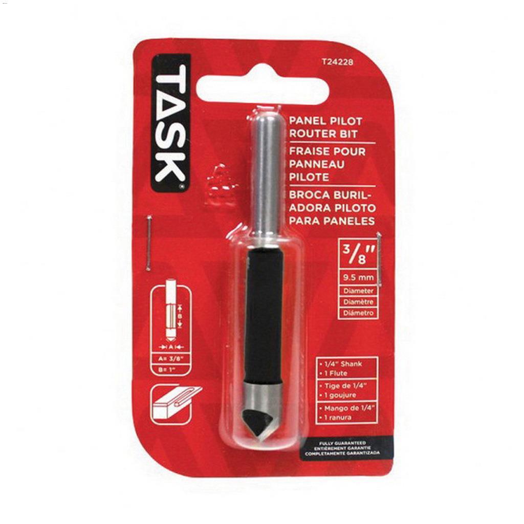 3/8" Tungsten Carbide Panel Pilot Router Bit