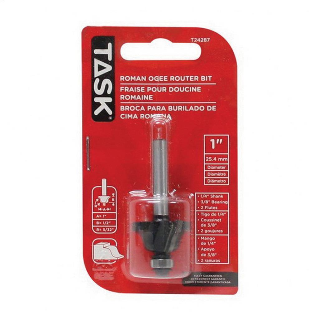 1" x 1/2" Tungsten Carbide Router Bit