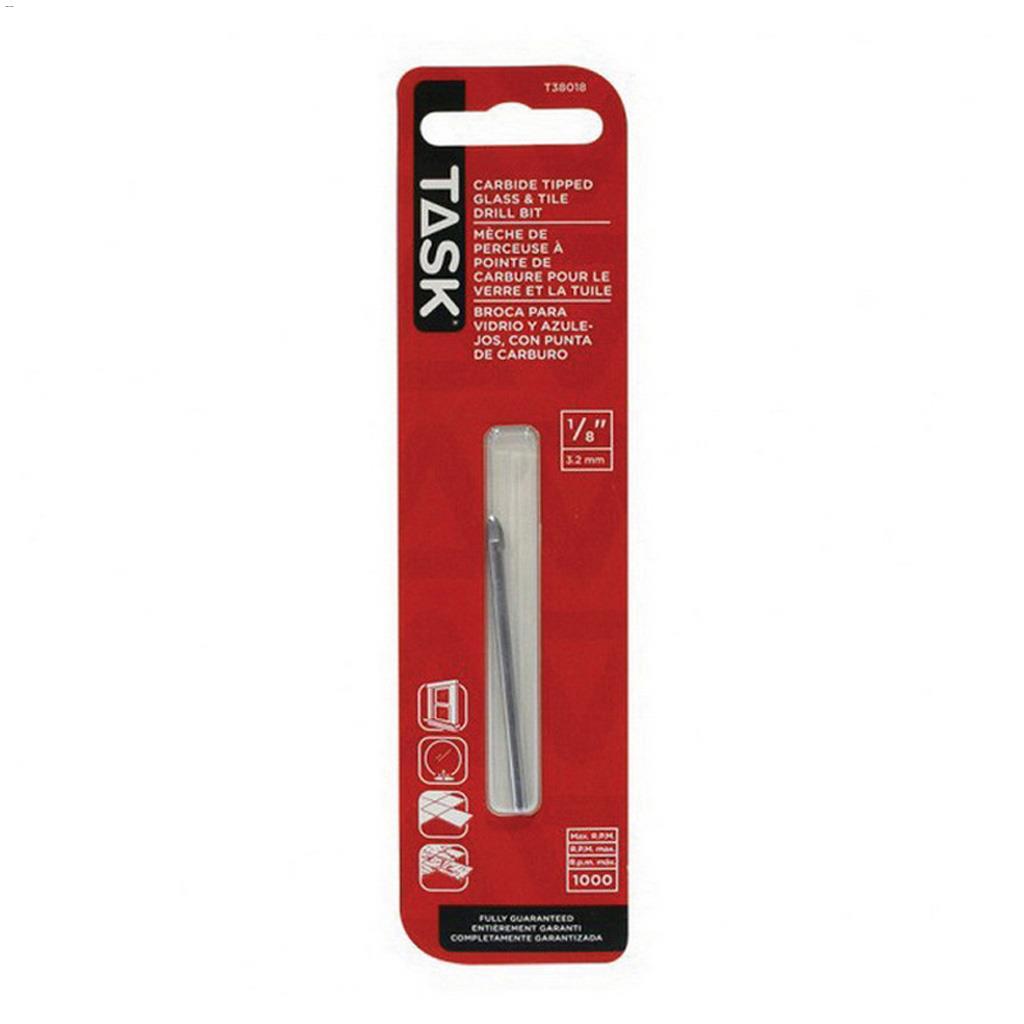 1/8" Carbide Glass & Tile Drill Bit