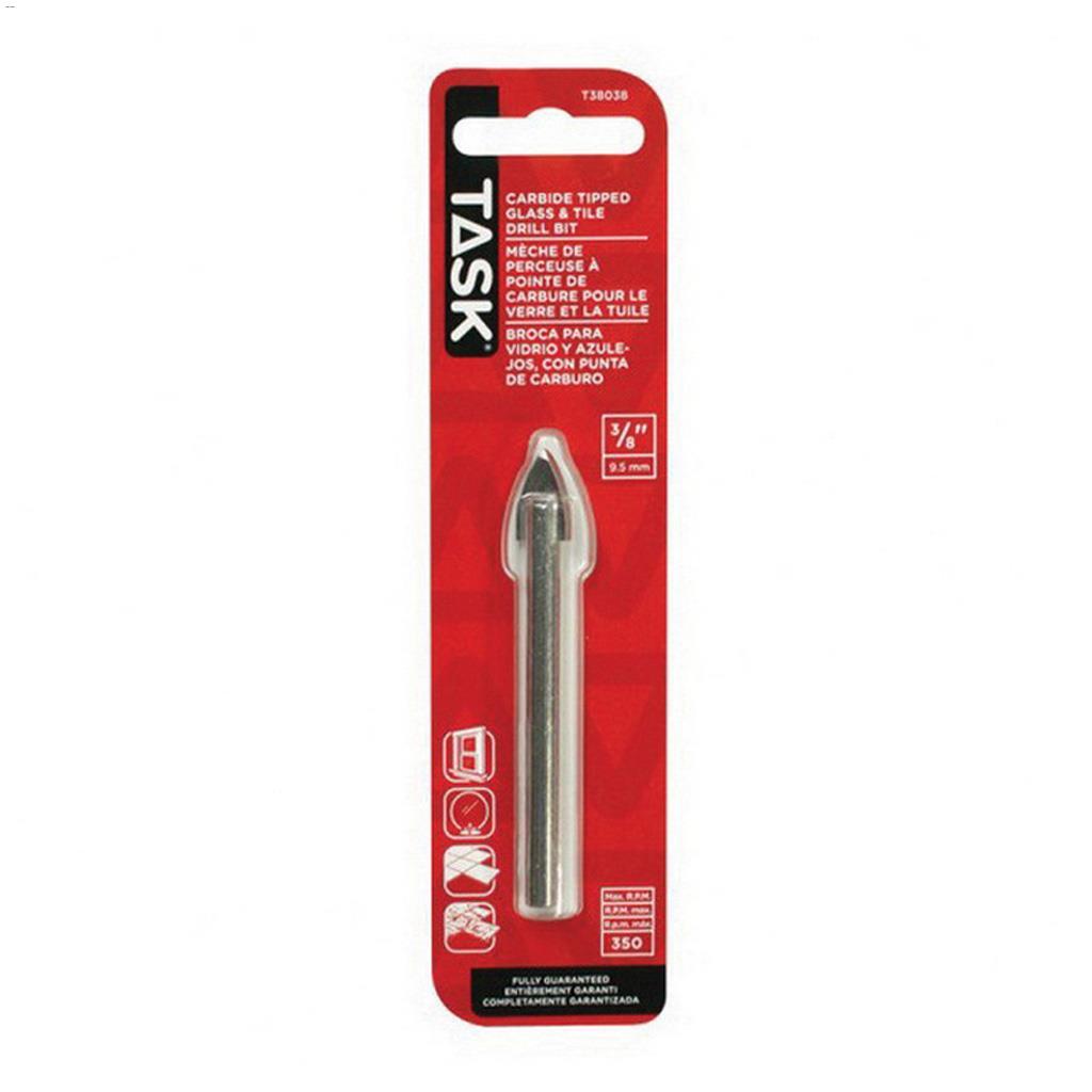 3/8" Carbide Glass & Tile Drill Bit