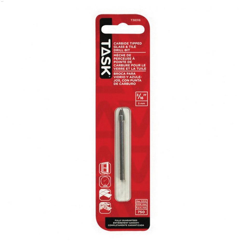 3/16" Carbide Glass & Tile Drill Bit