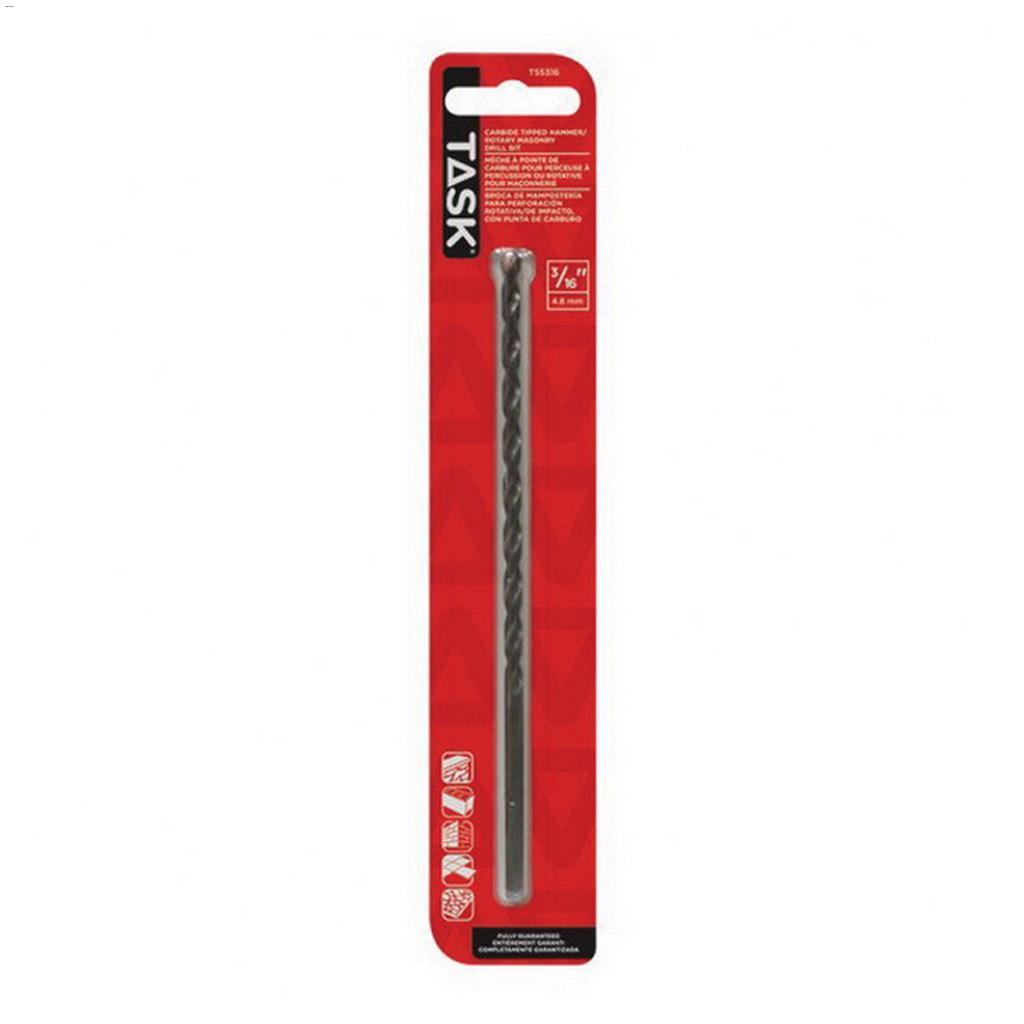 3/16" Carbide Rotary Percussion Masonry Drill Bit