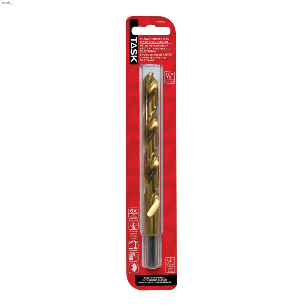 1/2" Titanium Coated Split Point Drill Bit