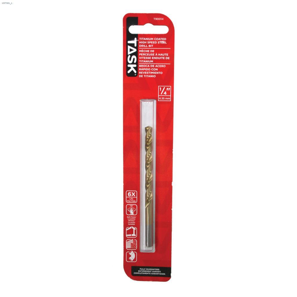 1/4" Titanium Coated Split Point Drill Bit