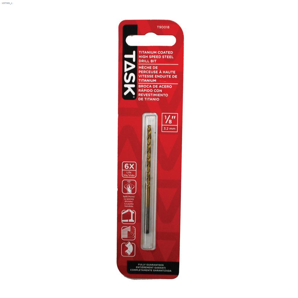 1/8" Titanium Coated Split Point Drill Bit