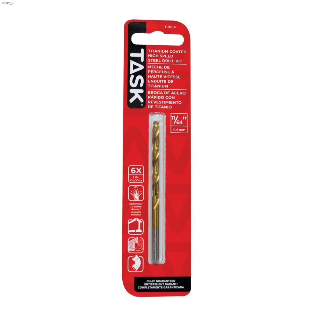 11/64" Titanium Coated Split Point Drill Bit