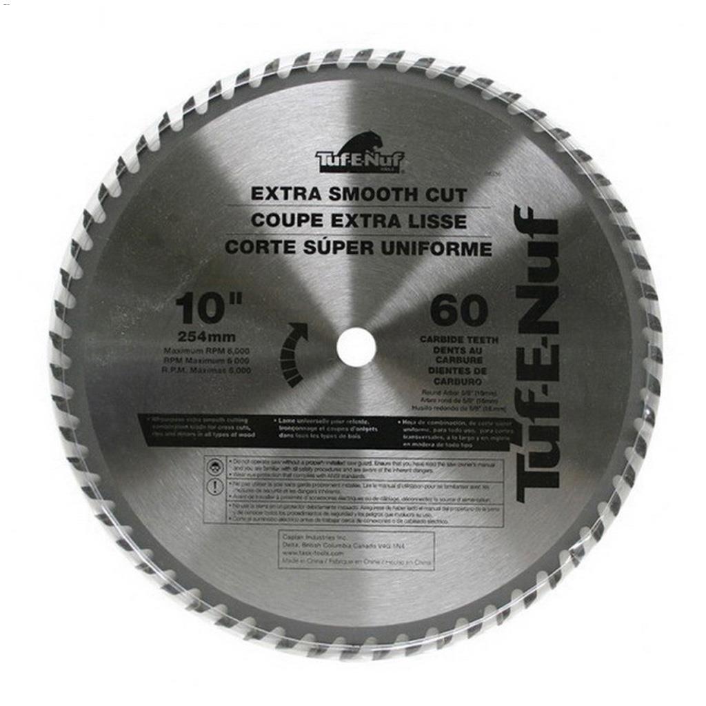 10" 60 Teeth Carbide Fine Finishing Blade-Bulk
