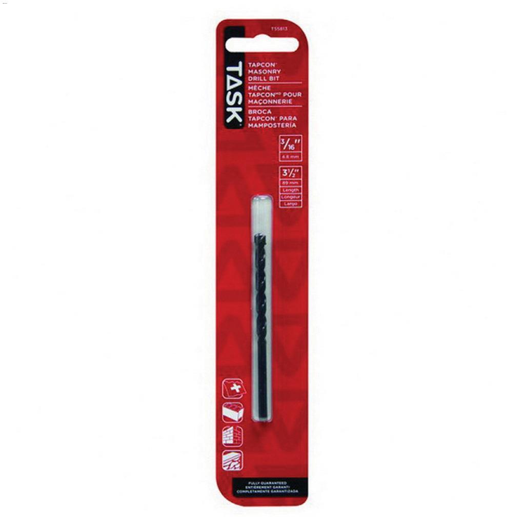 3/16" x 3-1/2" Tapcon Rotary Percussion Drill Bit