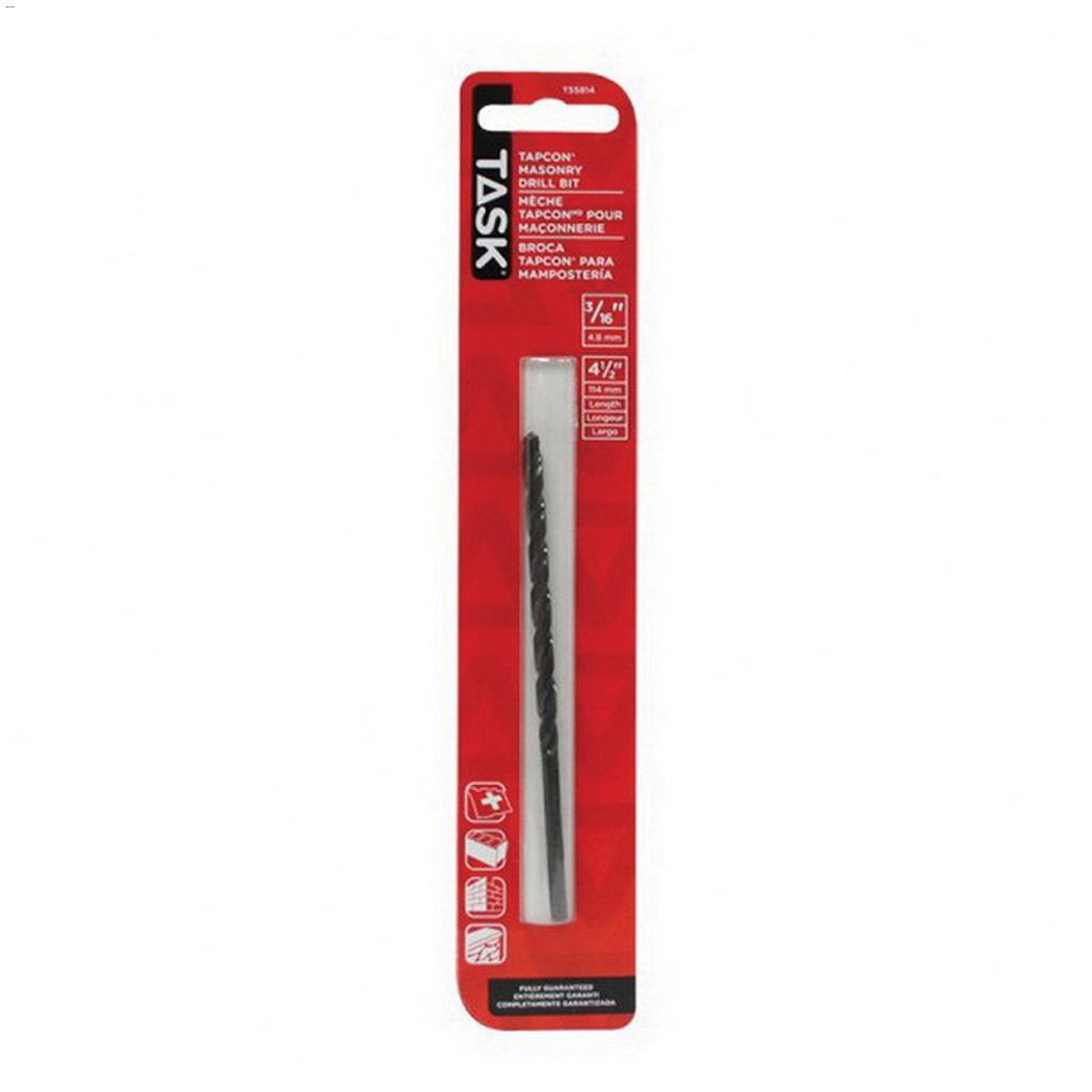 3/16" x 4-1/2" Tapcon Rotary Percussion Drill Bit
