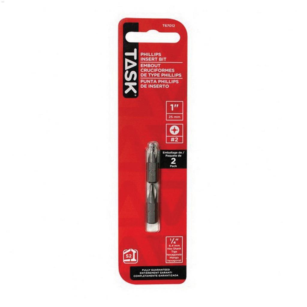 1" #2 Phillips S2 Steel Screwdriver Bit