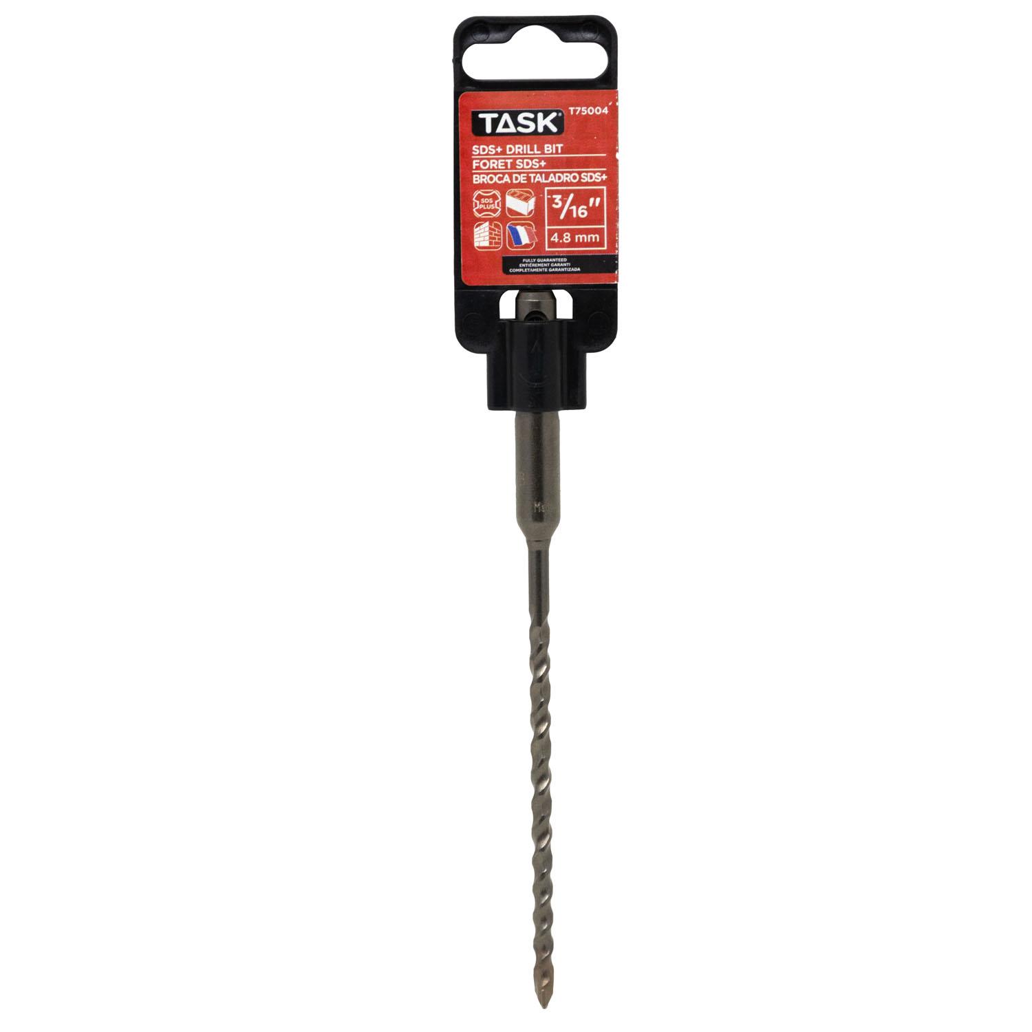 3/16" x 6" SDS Plus Carbide Hammer Rotary Drill Bit