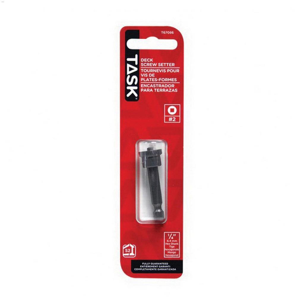 2" #2 Square Recess S2 Steel Deck Screw Setter