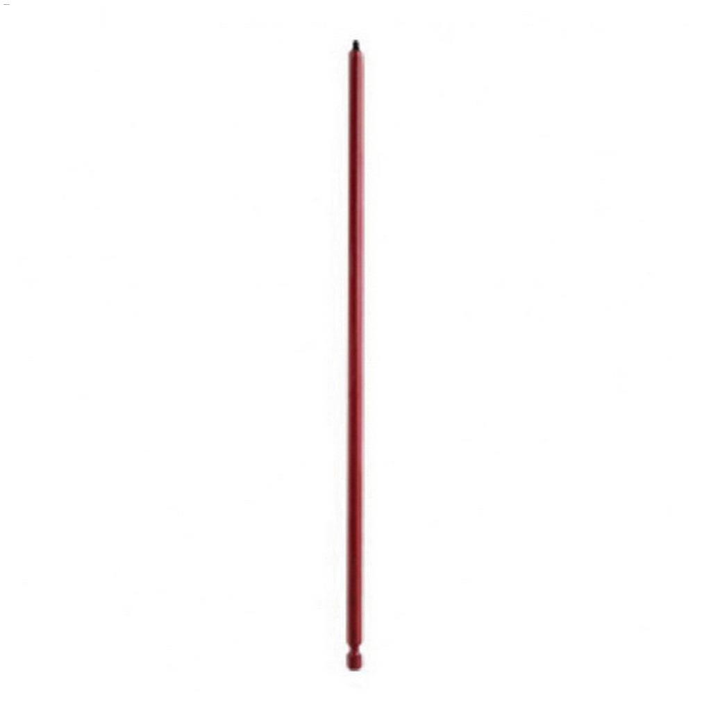 12" #2 Tool Steel Tip Red 2 Piece Screwdriver Bit-Bulk