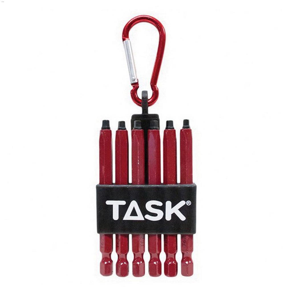 3" #2 Tool Steel Tip Red Carabiner Clip-6 /Pack, Bulk